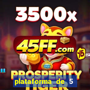 plataforma de 5 reais fortune tiger